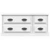 vidaXL Mueble para TV madera contrachapada blanco 100x35,5x45 cm