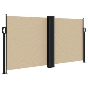 vidaXL Toldo lateral retr&aacute;ctil beige 120x600 cm