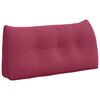 vidaXL Coj&iacute;n de Espalda Rojo vino 100 x 24 x 50 cm Terciopelo