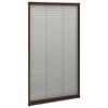 vidaXL Mosquitera plisada para ventanas aluminio marr&oacute;n 80x160 cm