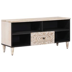 vidaXL Mueble de TV 100 x 33,5 x 46 cm Madera de mango maciza