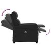 vidaXL Sill&oacute;n reclinable el&eacute;ctrico de cuero sint&eacute;tico negro
