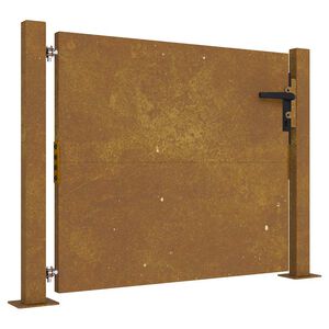 vidaXL Puerta de jard&iacute;n 100x100 cm de acero corten