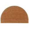 vidaXL Felpudo semicircular de fibra de coco natural 50x80 cm