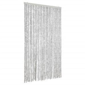 vidaXL Cortina antimoscas chenilla gris 100x230 cm