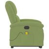 vidaXL Sill&oacute;n reclinable de masaje elevable terciopelo verde claro