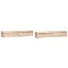 vidaXL Jardineras de exterior 2 unidades madera maciza de pino