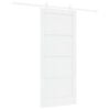 vidaXL Puerta Corredera 86 x 198,5 cm Madera de ingenier&iacute;a Blanco