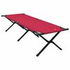 vidaXL Cama de Camping Plegable Manual 2 pcs Rojo 193 x 69 x 45 cm