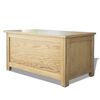 vidaXL Caja de almacenamiento de madera maciza de roble 90x45x45 cm