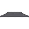 vidaXL Techo de carpa para celebraciones 3x6 m gris antracita