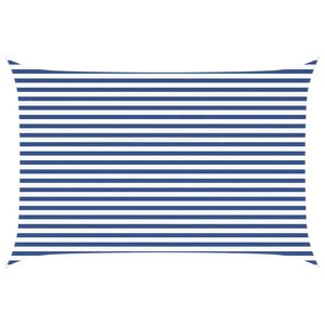 vidaXL Toldo Vela de Sombra Azul y Blanco 4,5 x 3 m