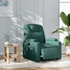 vidaXL Sill&oacute;n reclinable el&eacute;ctrico tela verde oscuro