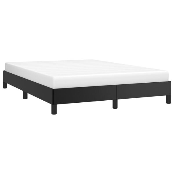 vidaXL Estructura de cama sin colchón cuero sintético negro 140x190 cm