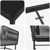 vidaXL Conjunto de Comedor de Jard&iacute;n con coj&iacute;n 5 pcs Negro