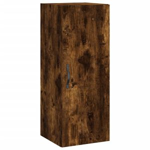 vidaXL Armario de pared madera ingenier&iacute;a roble ahumado 34,5x34x90 cm