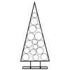 vidaXL &Aacute;rbol de Navidad para decoraci&oacute;n metal negro 125 cm