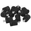 vidaXL Perilla de gabinete 12 uds. Negro 18 x 23 mm Hierro