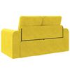 vidaXL Sof&aacute; cama 60cm Amarillo Terciopelo