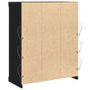vidaXL Aparador LED Roble Negro 41 x 37 x 100 cm Madera de ingenier&iacute;a