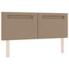 vidaXL Cama tipo Box Spring Capuchino 140 x 200 cm Cuero sint&eacute;tico