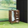 vidaXL Armario de Golf con rueda Liso Roble ahumado 65 x 45 x 98 cm
