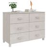 vidaXL Aparador HAMAR madera maciza de pino blanco 113x40x80 cm