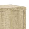 vidaXL Soportes de plantas 2 uds madera roble Sonoma 17x17x60 cm