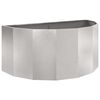 vidaXL Jardinera Plateado 120 x 60 x 50 cm Acero inoxidable