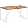 vidaXL Mesa de comedor de madera maciza de mango y acacia 140x70x76 cm