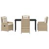 vidaXL Conjunto de Comedor de Jard&iacute;n 5 pcs Beige y Gris Claro
