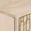 vidaXL Mesita de noche madera maciza de mango 50x33x60 cm
