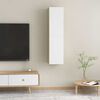 vidaXL Mueble de TV 2 uds contrachapada blanco y roble 30,5x30x60 cm