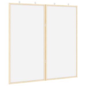 vidaXL Tablero de Anuncios 80 x 80 x 1.4 cm Madera maciza de pino