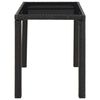 vidaXL Set comedor de jard&iacute;n 5 piezas y cojines rat&aacute;n sint&eacute;tico negro