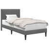 vidaXL Estructura de cama Gris oscuro 100 x 190 cm Terciopelo