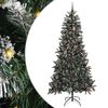 vidaXL &Aacute;rbol de Navidad artificial Verde 240 cm PVC, Pl&aacute;stico y Acero