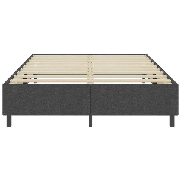 vidaXL Estructura de cama Box Spring sin colch&oacute;n tela gris 180x200 cm