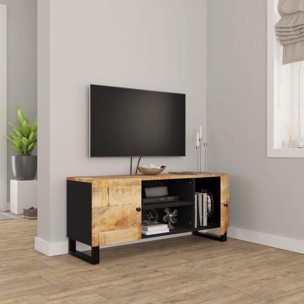 vidaXL Mueble de TV madera maciza de mango 105x33x46 cm