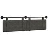 vidaXL Cabecero colgante Negro PU antiguo