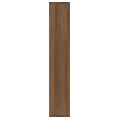 vidaXL Estantería de pared madera ingeniería marrón roble 36x16x90 cm