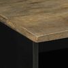 vidaXL Mueble de TV madera maciza de mango negro 80x33x46 cm