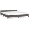 vidaXL Estructura de cama sin colch&oacute;n terciopelo gris oscuro 180x200cm