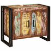 vidaXL Mueble de lavabo con puerta Multicolor Madera s&oacute;lida recuperada