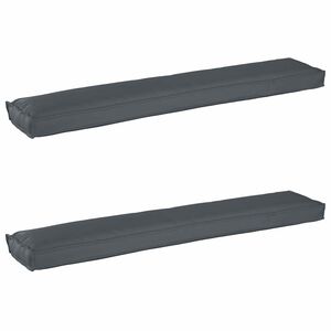 vidaXL Juego de Cojines para Palets 2 pcs Antracita 200 x 40 x 8 cm