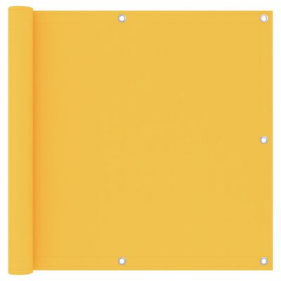 vidaXL Toldo para balcón tela oxford amarillo 90x600 cm