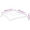 vidaXL Cojines de silla de jardín 2 uds tela Oxford crema 40x40x7 cm