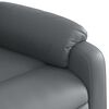 vidaXL Sill&oacute;n reclinable de cuero sint&eacute;tico gris