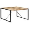 vidaXL Mesa de comedor madera de mango rugosa 140x140x75 cm