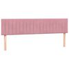vidaXL Cama box spring con colch&oacute;n y LED terciopelo rosa 180x210 cm